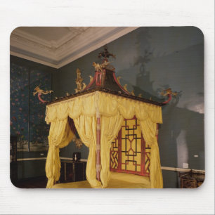 Four Poster Bed, in the Chinese style, 1750s Mouse Mat