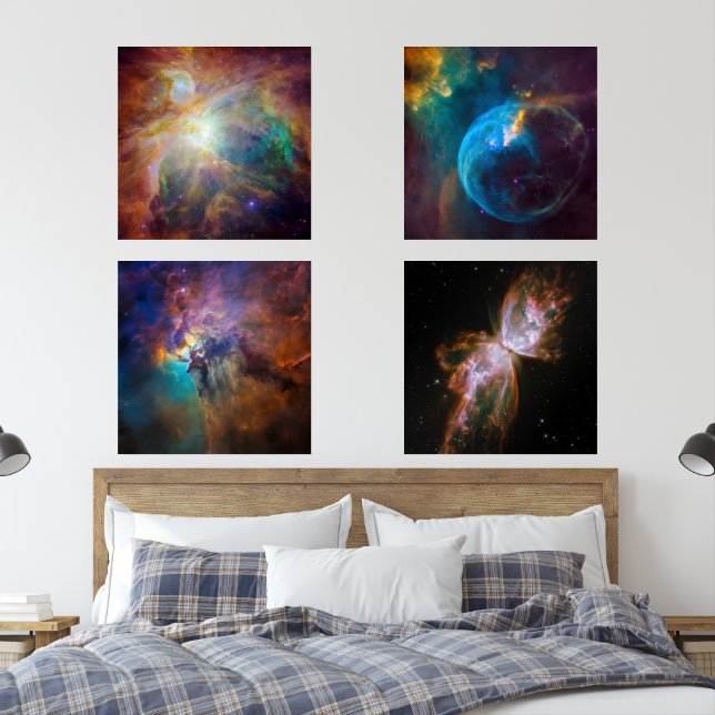 Four Pretty Nebula Photos (Bedroom)