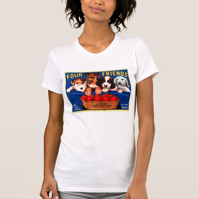 FOUR PUPPIES T-Shirt (Front)
