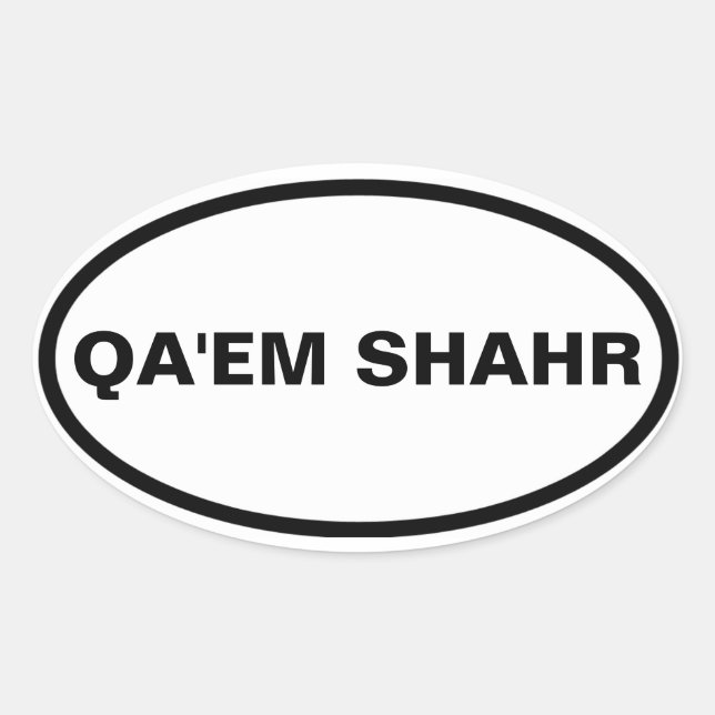 FOUR Qa'em Shahr Oval Sticker (Front)