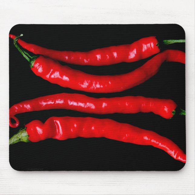 Four Red Chilies mpcna Mouse Mat (Front)