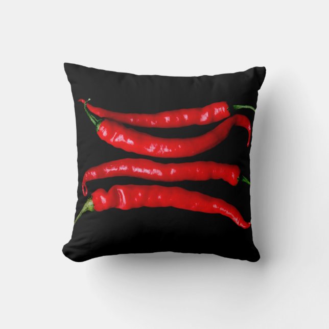 Four Red Chilies tpcna Cushion (Front)