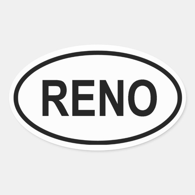 FOUR Reno, Nevada Oval Sticker (Front)