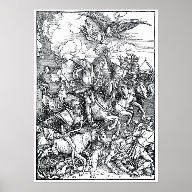Four Riders of the Apocalypse - Albrecht Durer Poster (Front)