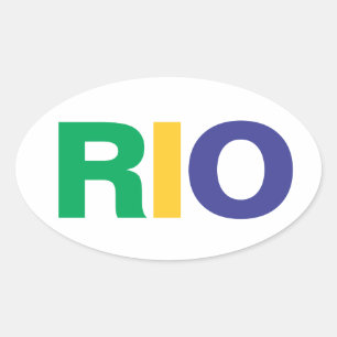 FOUR RIO OVAL STICKER