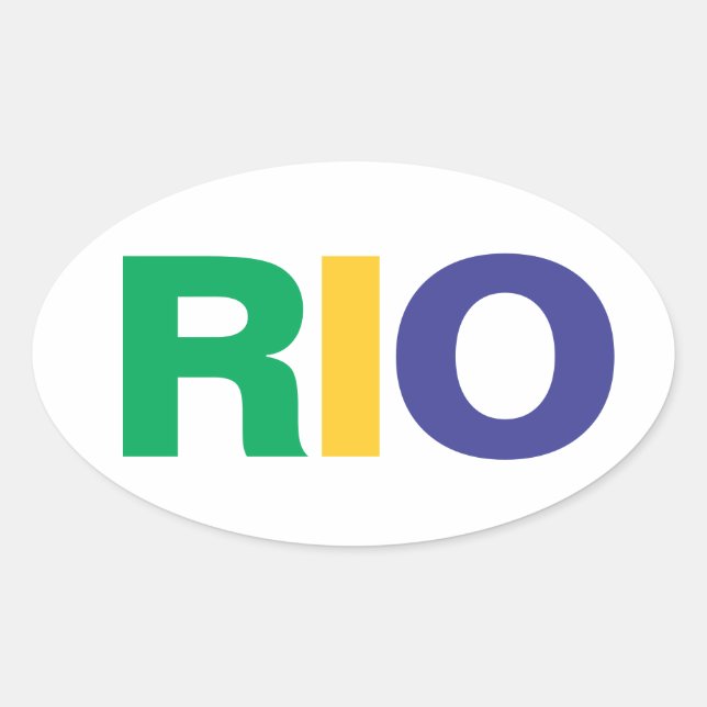 FOUR RIO OVAL STICKER (Front)