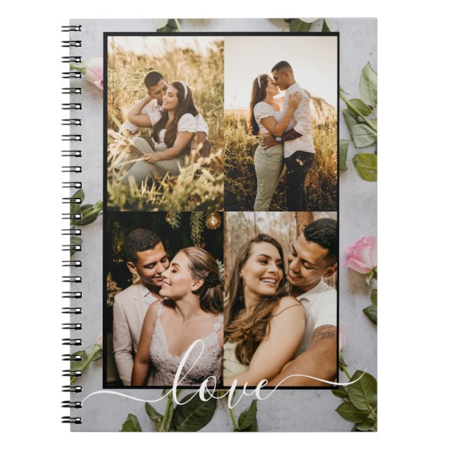 Four Romantic Photos of the Couple -  Notebook (Front)