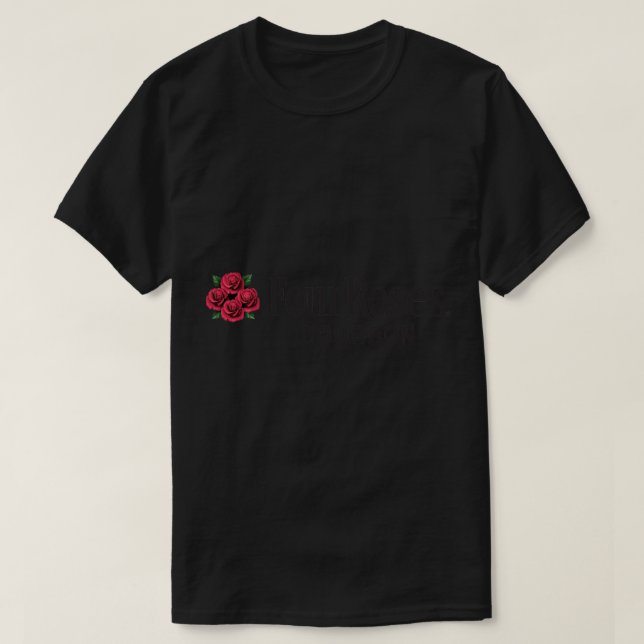 Four Roses Bourbon Sticker T-Shirt (Design Front)