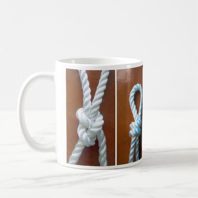 Four Sailing Knots Coffee Mug (Left)