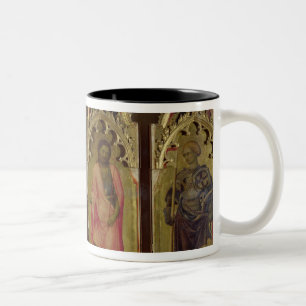 Four Saints from the Quaratesi Polyptych: Mary Mag Two-Tone Coffee Mug