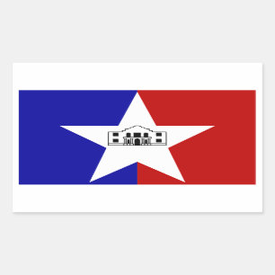 FOUR San Antonio Flag Rectangular Sticker