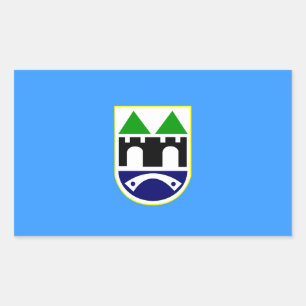 FOUR Sarajevo Flag Rectangular Sticker