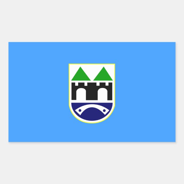 FOUR Sarajevo Flag Rectangular Sticker (Front)
