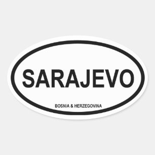 FOUR Sarajevo Oval Sticker