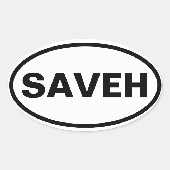 FOUR Saveh Oval Sticker (Front)