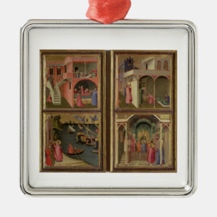 Four Scenes from the Life of St. Nicholas: St. Nic Metal Tree Decoration