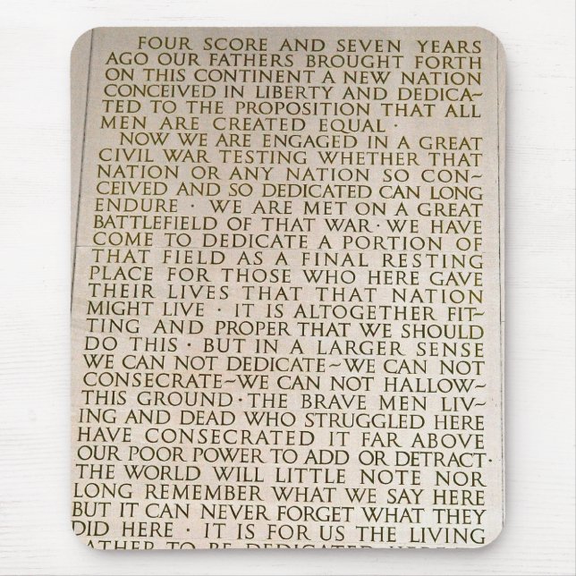 Four Score Mouse Mat (Front)