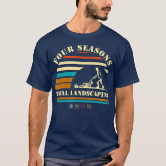 Four Season Total Landscaping Sunset Vintage For T-Shirt