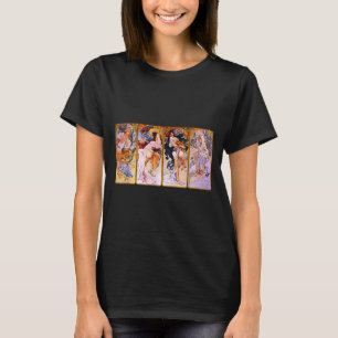 Four Seasons by Mucha Art Nouveau T-Shirt
