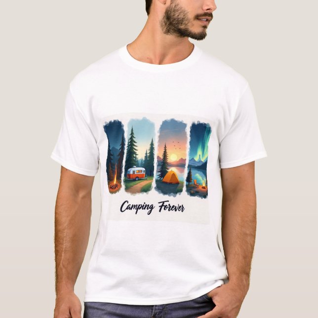 Four Seasons Camping - Nature Lover's Delight T-Shirt (Front)
