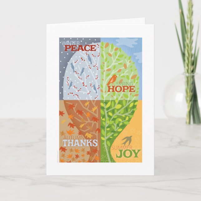 Four Seasons Greeting Card (Front)