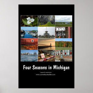 four seasons in michigan poster