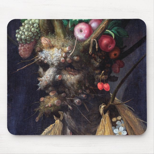 Four Seasons in One Head, Arcimboldo Mouse Mat (Front)