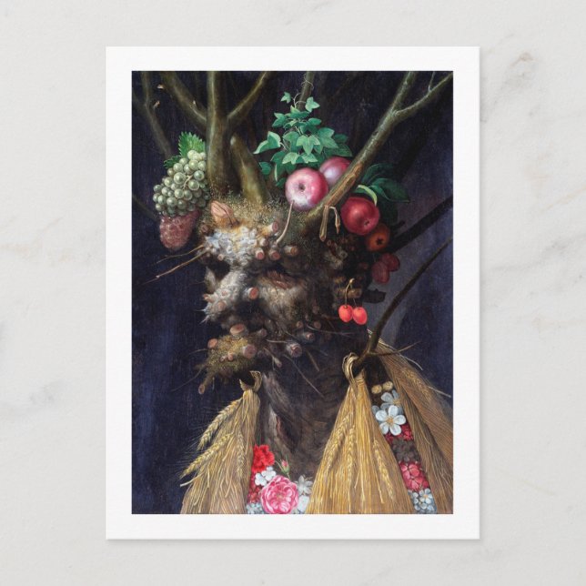 Four Seasons in One Head, Arcimboldo Postcard (Front)