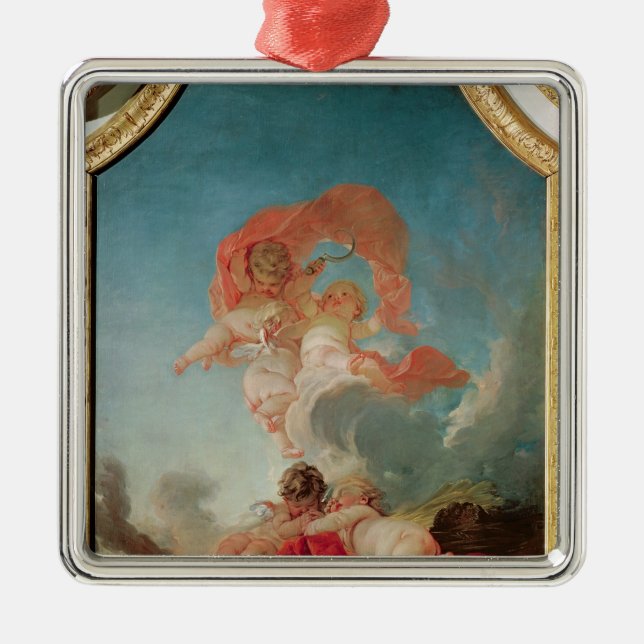 Four Seasons in the Salle du Conseil  - Summer Metal Tree Decoration (Front)