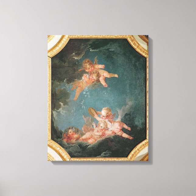 Four Seasons in the Salle du Conseil  - Winter Canvas Print (Front)