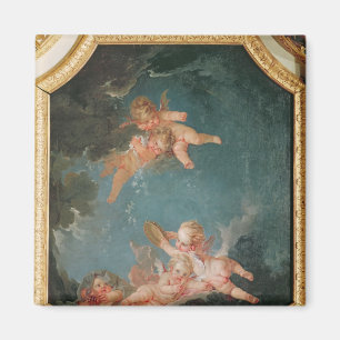 Four Seasons in the Salle du Conseil - Winter Magnet