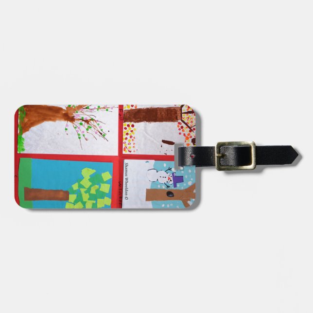 Four Seasons Luggage Tag (Front Horizontal)