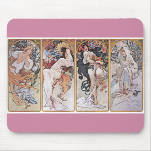 Four Seasons, Mucha Mouse Mat