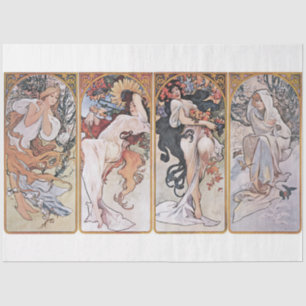Four Seasons, Mucha Tissue Paper