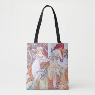 Four Seasons, Mucha Tote Bag