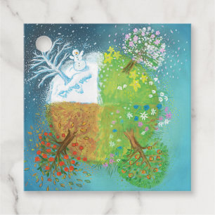 Four Seasons on Earth Favour Tags