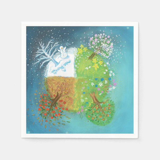 Four Seasons on Earth   Napkin (Front)