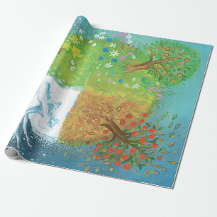 Four Seasons on Earth  Wrapping Paper