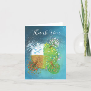 Four Seasons on Planet Earth  Thank You Card