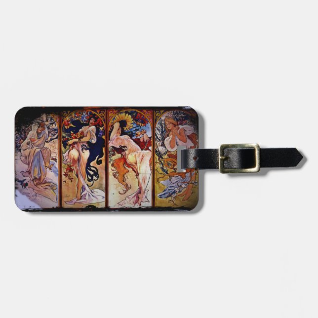 Four Seasons Personified by Women Luggage Tag (Front Horizontal)