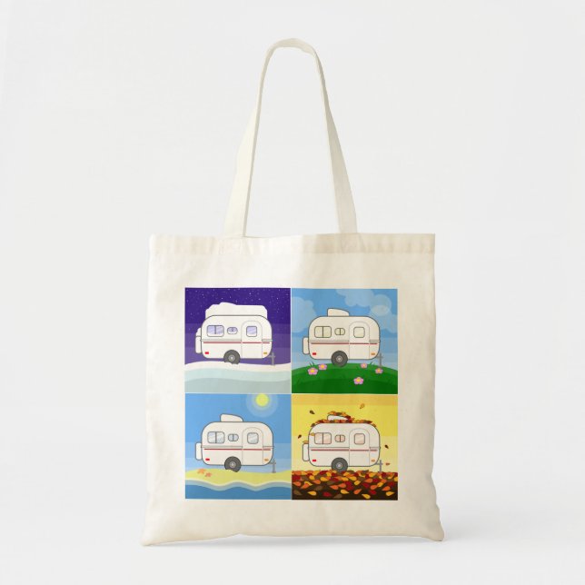Four Seasons Scamp Tote Bag (Front)