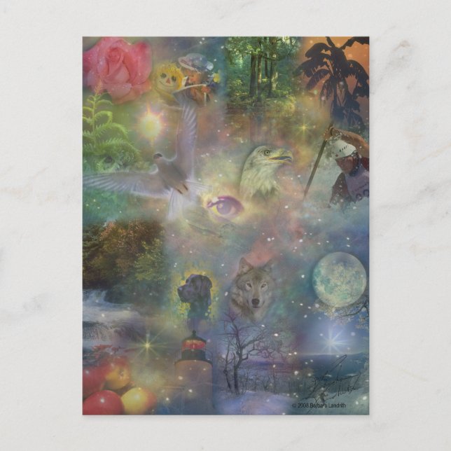 Four Seasons - Spring Summer Winter Fall Postcard (Front)