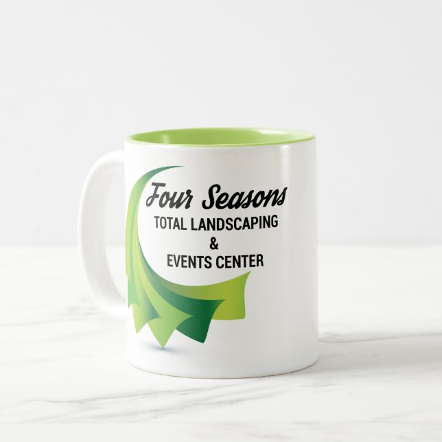 Four Seasons Total Landscaping Two-Tone Coffee Mug (Front Left)