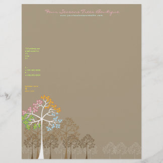 Four Seasons Trees Business Letterhead Template
