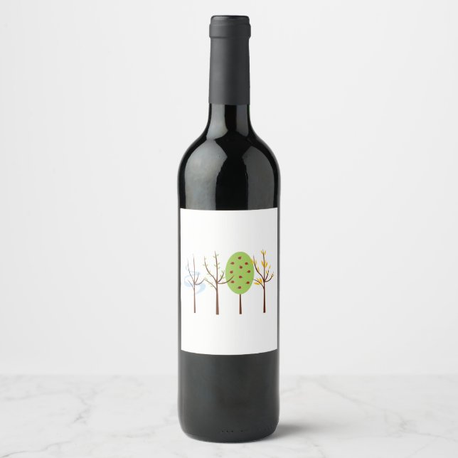 Four Seasons Wine Label (Front)