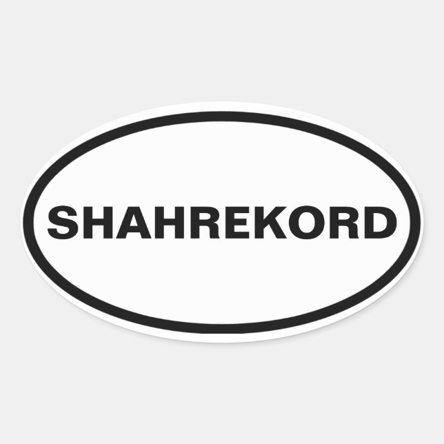 FOUR Shahrekord Oval Sticker (Front)