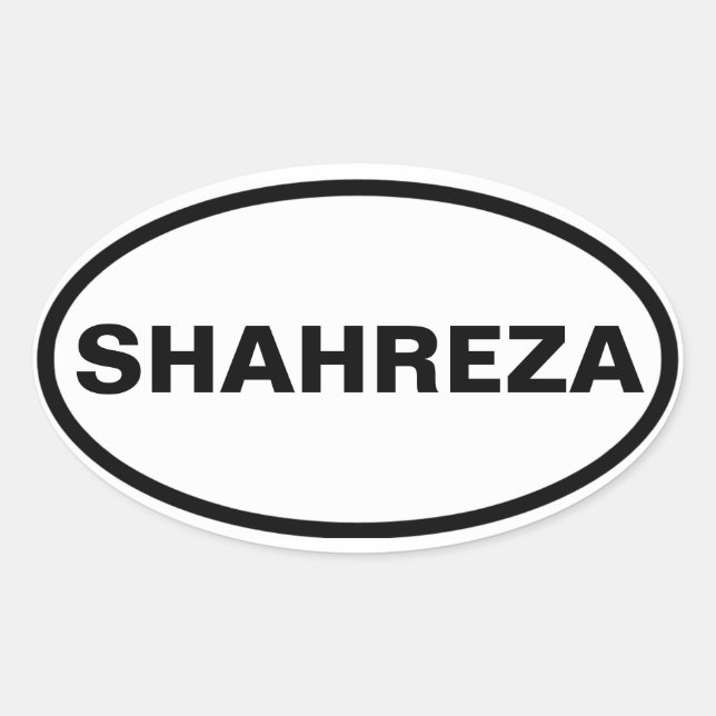 FOUR Shahreza Oval Sticker (Front)