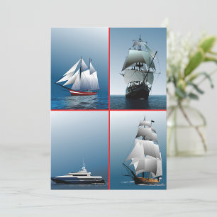 Four Ships Invitations