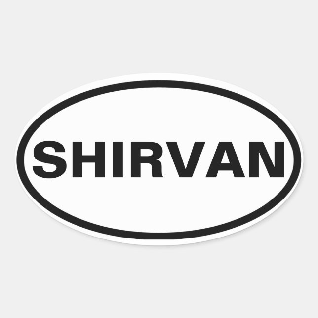 FOUR Shirvan Oval Sticker (Front)