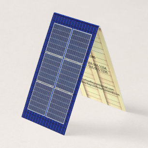 Four-Sided Roofing Rooftop Solar Energy Blue Roof Business Card